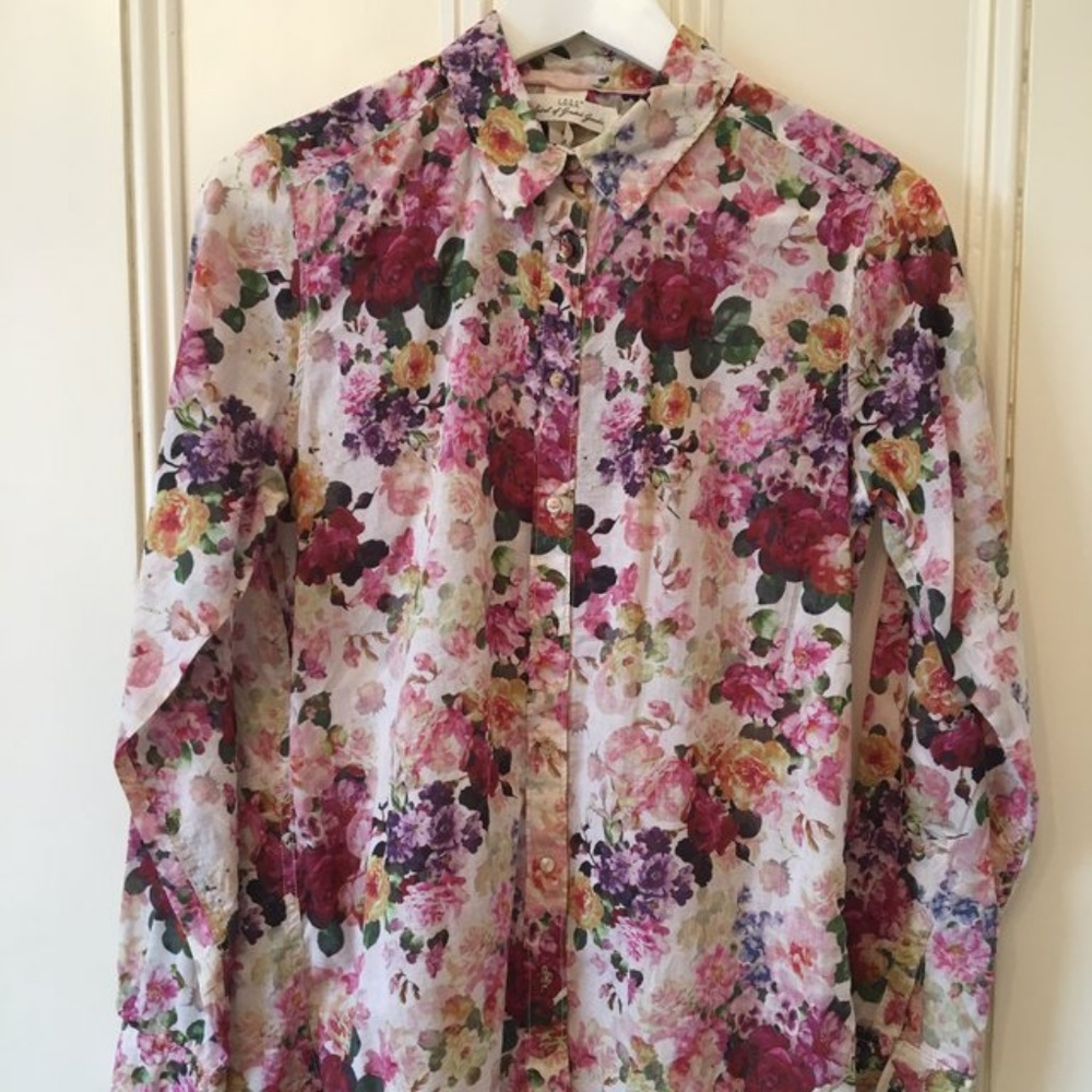 Floral Long Sleeve Button-Down - Picture 2 of 6